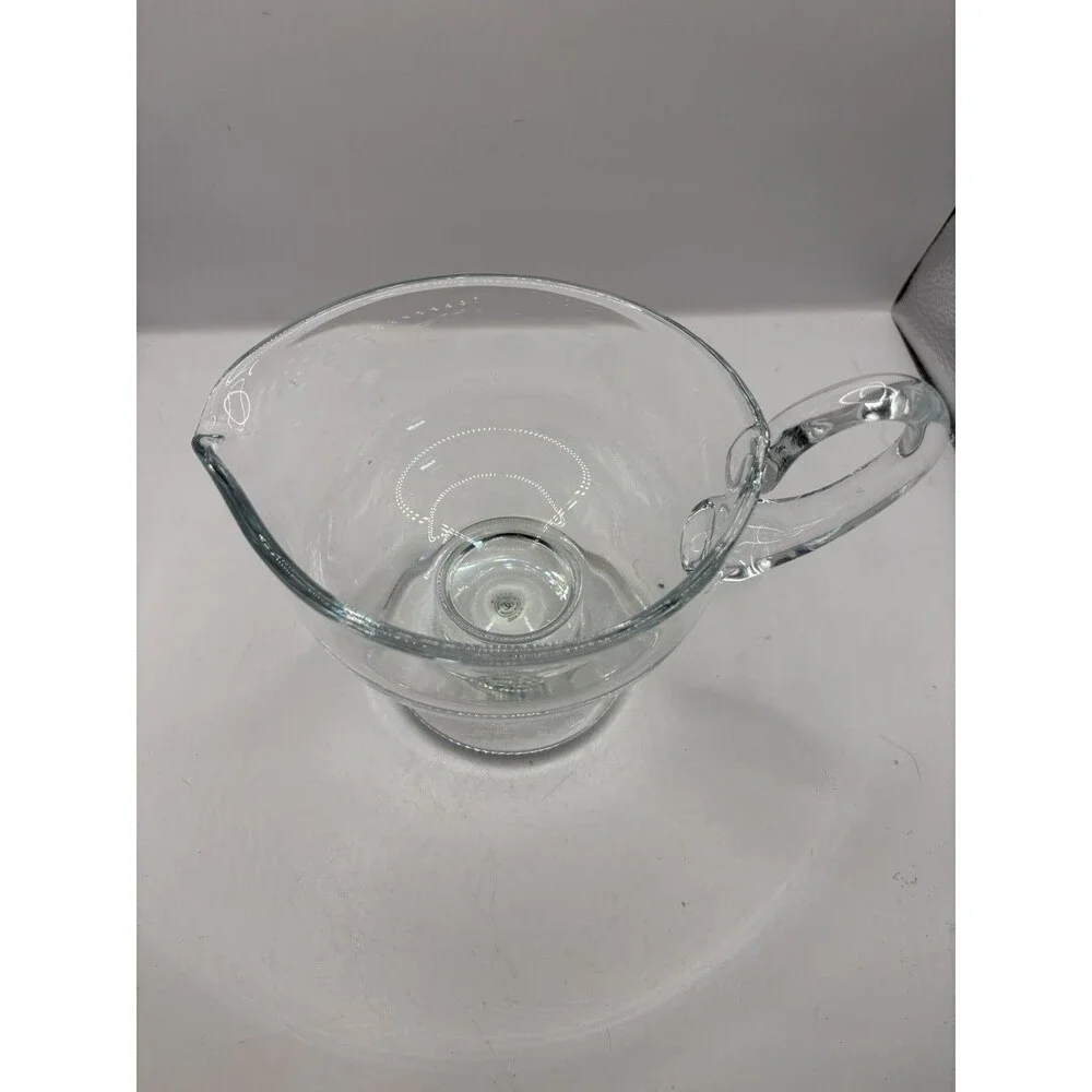 Vintage Williams Sonoma heavy Blown glass Gravy sauce Bowl boat Poland BxA EUC